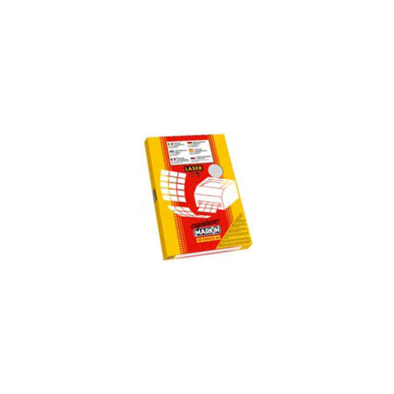 etichette in poliestere markin c/503 210x297mm 50 fogli a4 trasparente