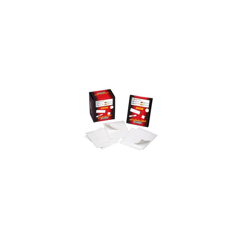 etichette markin adesiva c/502 rosso 100 fogli (8 etichette 105x72mm)