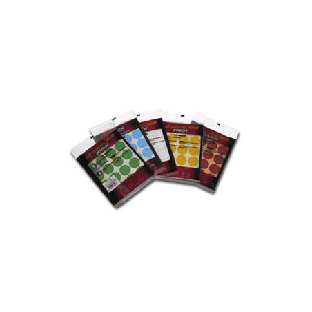 etichette markin adesive tonda dimaetro 34 verde (10 fogli x12 etichette/foglio