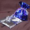 50 buste regalo in ppl metal lucido 35x50cm blu senza patella adesiva