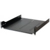 mensola per rack 19'' 465 mm nera