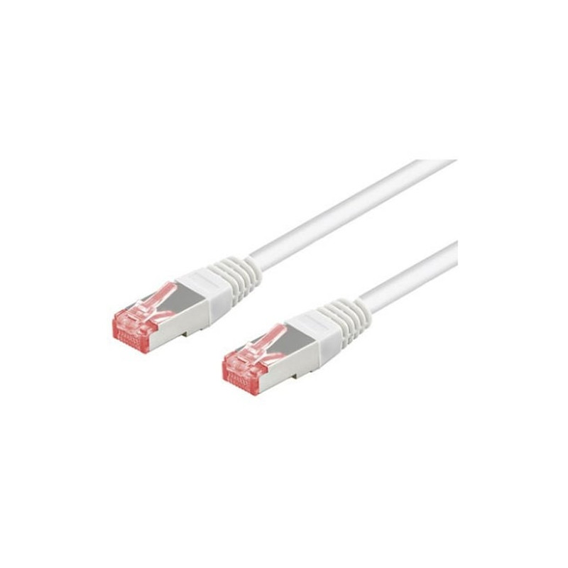 cavo di rete goobay in rame cat. 6 bianco sftp lszh 0,25m