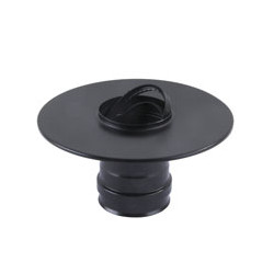 Raccordo parete per pellet in inox maral 8 nero 300 gradi [maral]