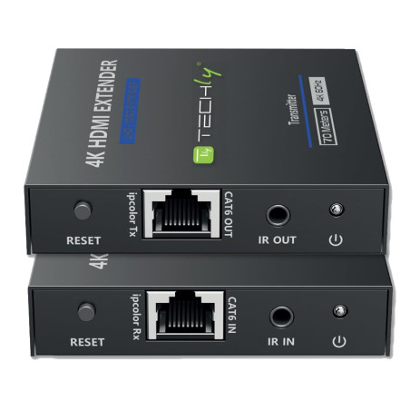 extender hdmi techly 4k 60hz 18gbps hdr10 su cavo cat.6/6a/7 fino