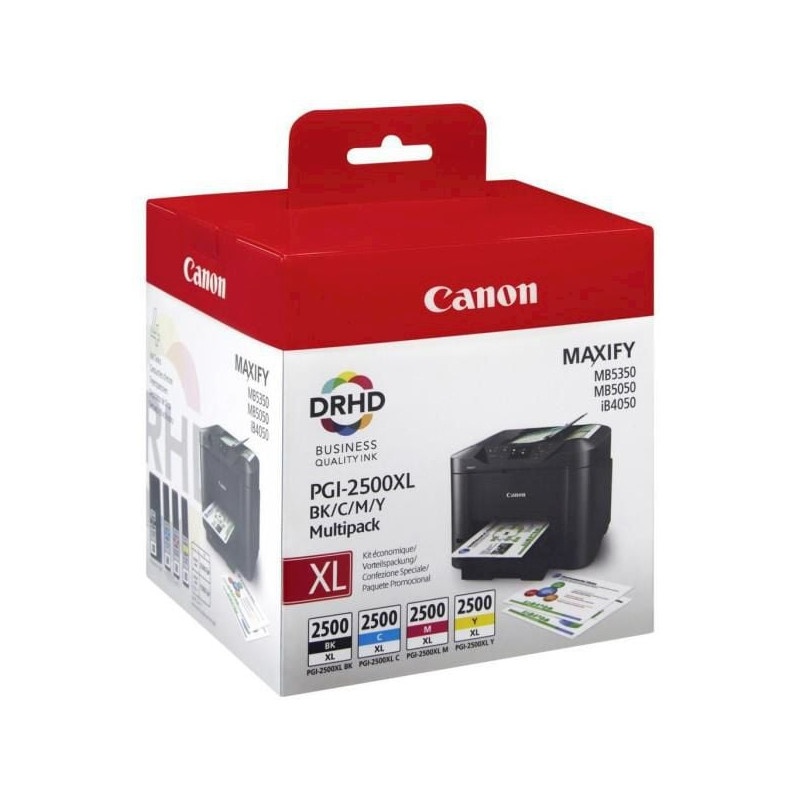 Cartuccia canon pgi-2500 xl multipack nero/ciano/magenta/giallo
