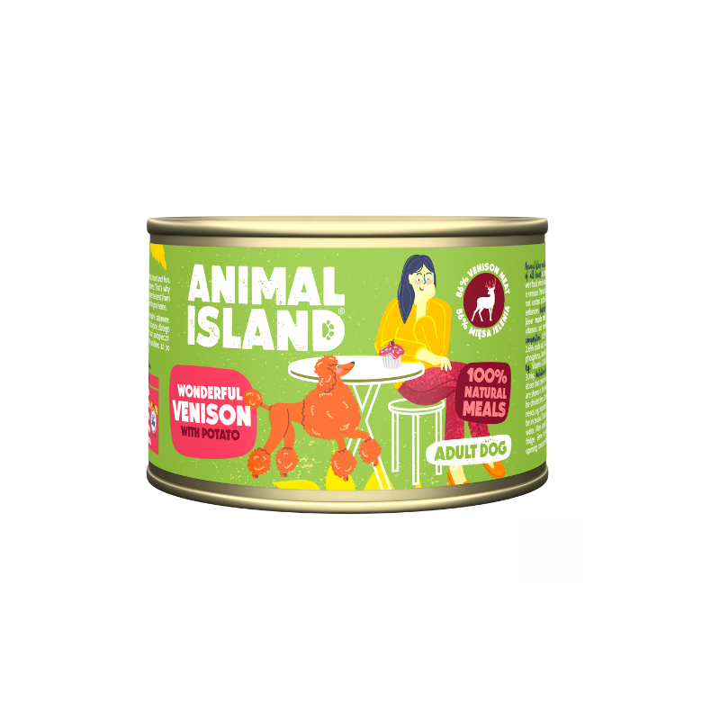cibo per cani island cervo con patate 410g