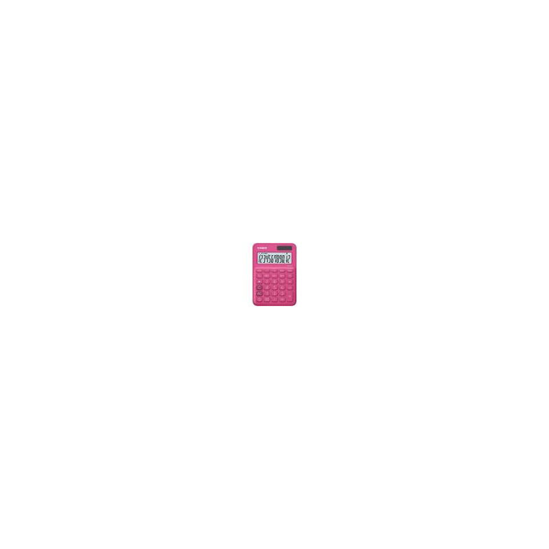 calcolatrice casio ms-20uc-rd a 12 cifre rosso [cas]