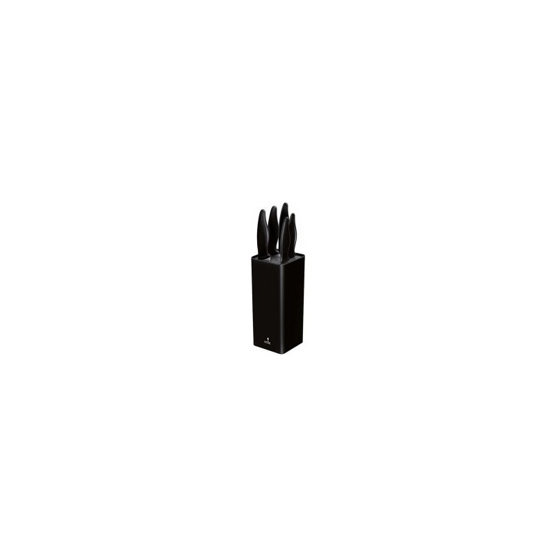 set di coltelli smile sns-6 con ceppo 6pz nero [5903151023308]