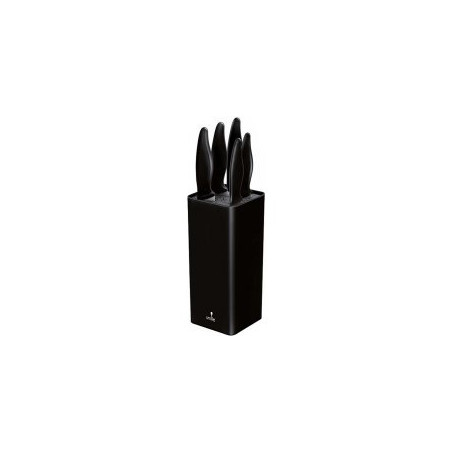 set di coltelli smile sns-6 con ceppo 6pz nero [5903151023308]