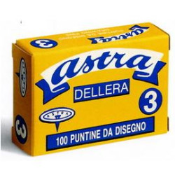Puntine astra 100 pz. n.3 acciaio lucido [pl3]