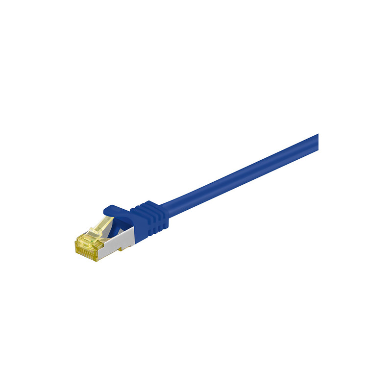 Patchkabel rj45 s/ftp cat7 0.25m blau pimf [91565]