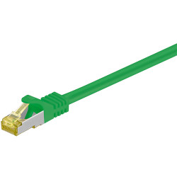 Cavo di rete patch rj45 s/ftp cat7 1.00m verde pimf [---]