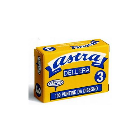 Puntine astra 100 pz. n.4 acciaio lucido [pl4]