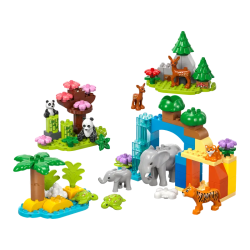 lego duplo citta' 10446 famiglie di animali 3in1 92pz multicolore