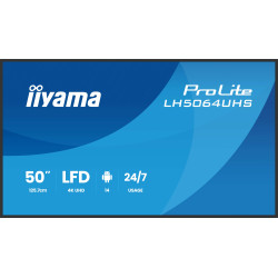 monitor digital signage led 75'' iiyama prolite lh7564uhs-b1ag