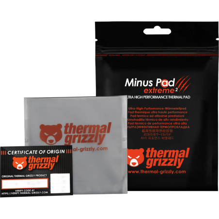 pad termico thermal grizzly tg-mp-e2 100x100x2mm grigio
