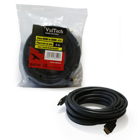Cavo vultech hdmi to hdmi v. 1.4 5mt. (aa14305a) [aa14305a]