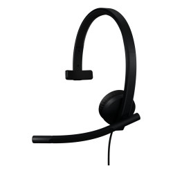 cuffia logitech h570e a padiglione per ufficio con microfono nero