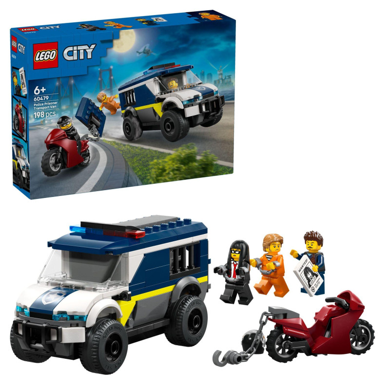 set da costruzione lego 60479 city il furgone della prigione multicolore