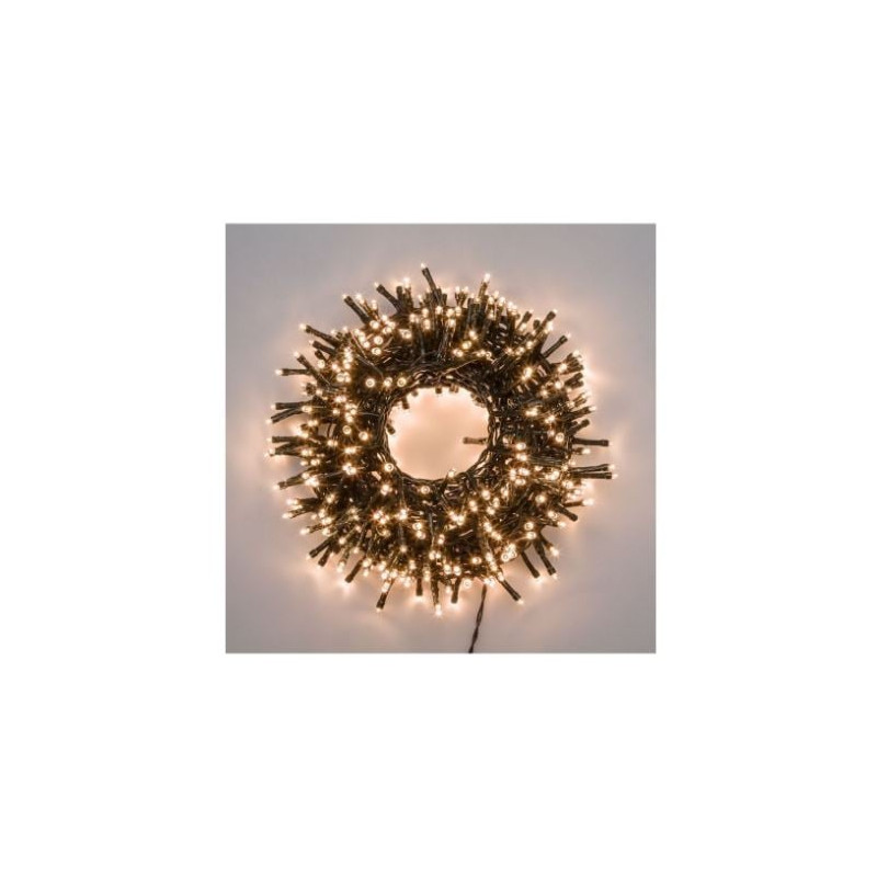 luci a stringa a luce lotti bianca calda fissa ip44 verde [41974]