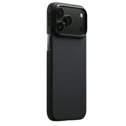 custodia pitaka ultra-slim per iphone 17 pro nero grigio [ki1701bp]