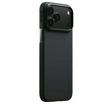 custodia pitaka ultra-slim per iphone 17 pro nero grigio [ki1701bp]