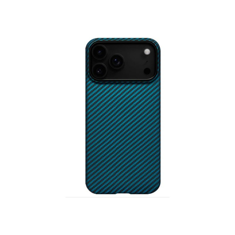 custodia ultra sottile pitaka per iphone 17 pro blu grigio [ki1706bp]