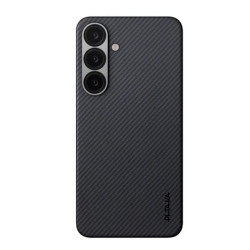 custodia pitaka ultra-slim per samsung s25+ nero grigio [ks2501s]