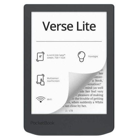lettore di ebook pocketbook verse lite 6'' 8gb grigio mezzanotte