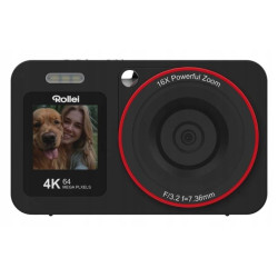 fotocamera compatta rollei compactline nero [12030]