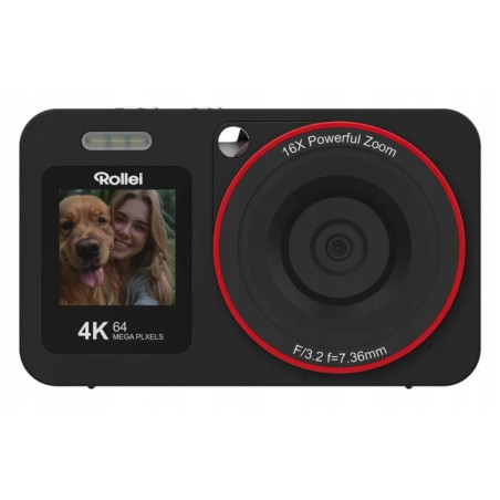 fotocamera compatta rollei compactline nero [12030]