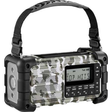 radio sangean mmr-99 dab+ fm emergenza manovella solare mimetica