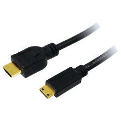 hdmi/mini hdmi cable m/m 1,5 m logilink 19pin [ch0022]