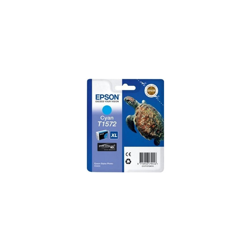 cartuccia epson ciano ultrachrome tartaruga taglia xl [c13t15724010]