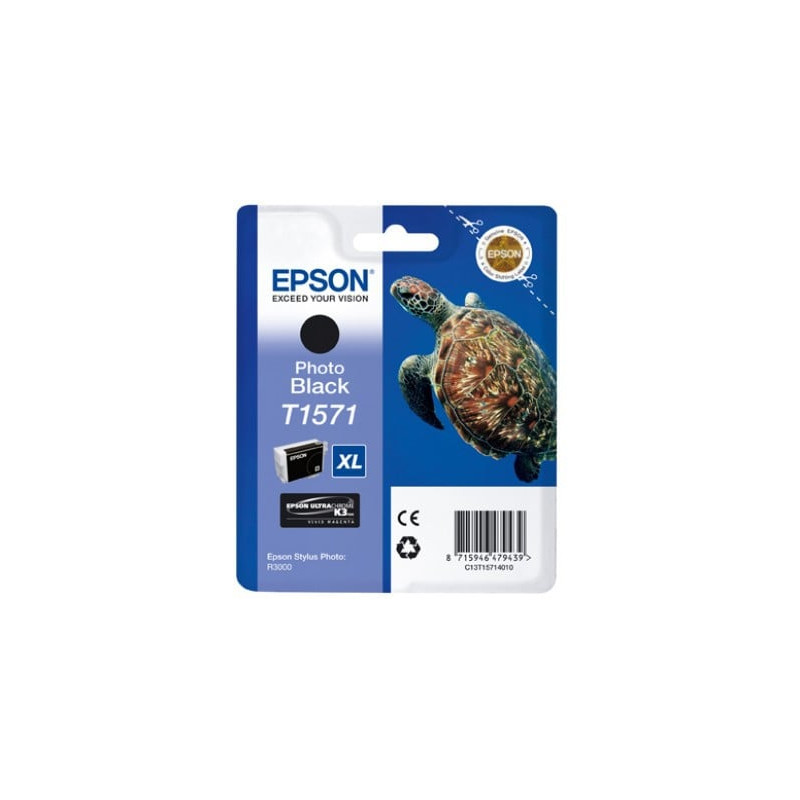 cartuccia epson nero foto ultrachrome tartaruga taglia xl [c13t15714010]
