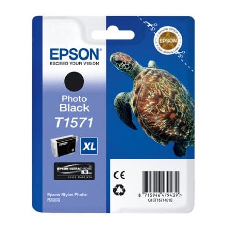 cartuccia epson nero foto ultrachrome tartaruga taglia xl [c13t15714010]