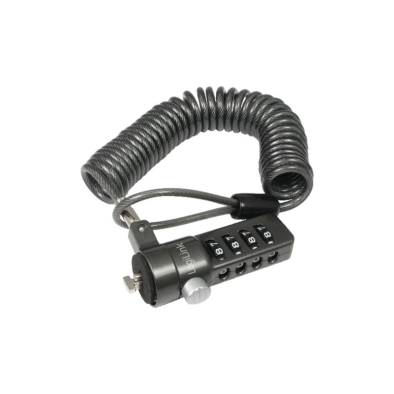 cavo di sicurezza logilink notebook logilink 4er black [nbs004]