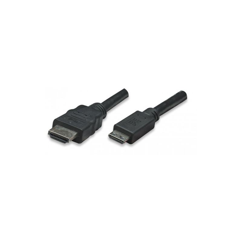 cavo high speed mini hdmi a hdmi maschi/maschio nero, 3,0 m