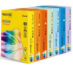 carta in risma colorata mondi 250 fogli a4 160gr maestro color rosa