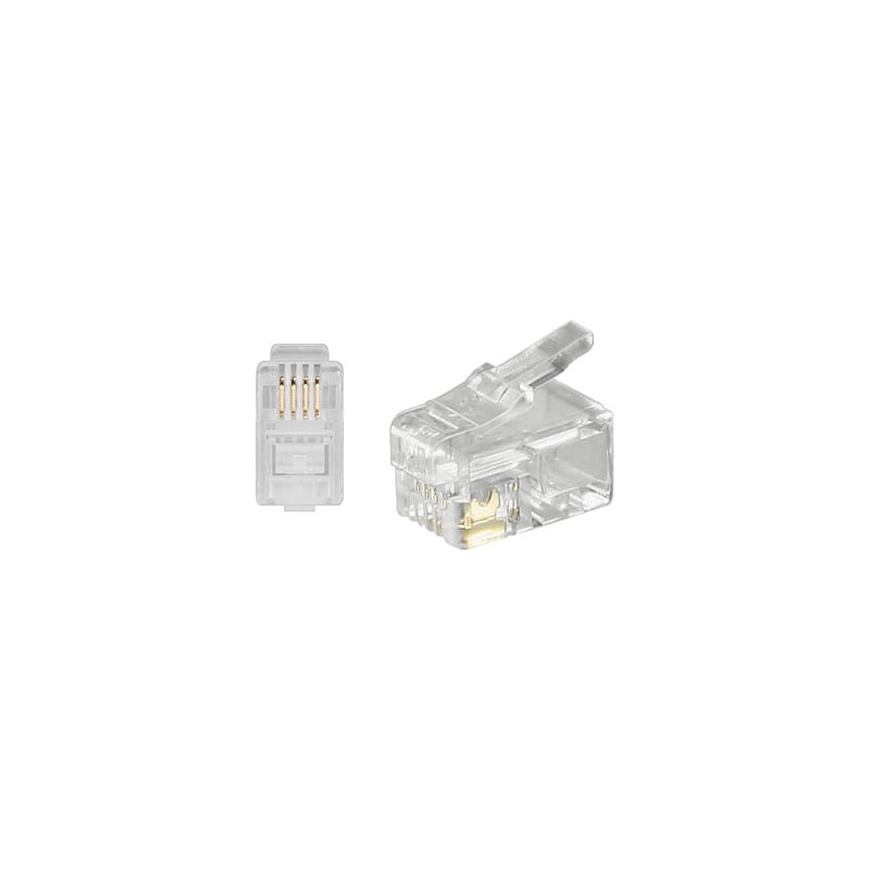 plug telefonico maschio 4 poli 4 contatti
