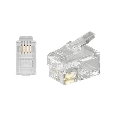 plug telefonico maschio 4 poli 4 contatti