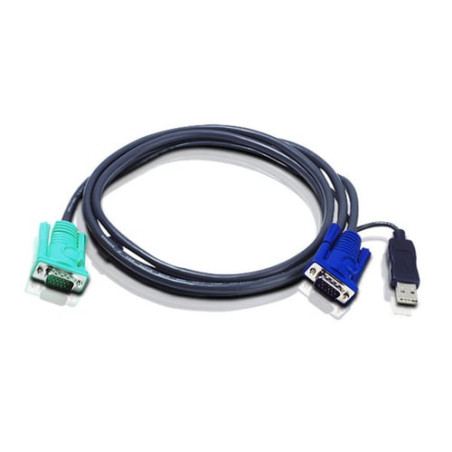 switch kvm aten cable (pc) 1.8m usb [2l-5202u]