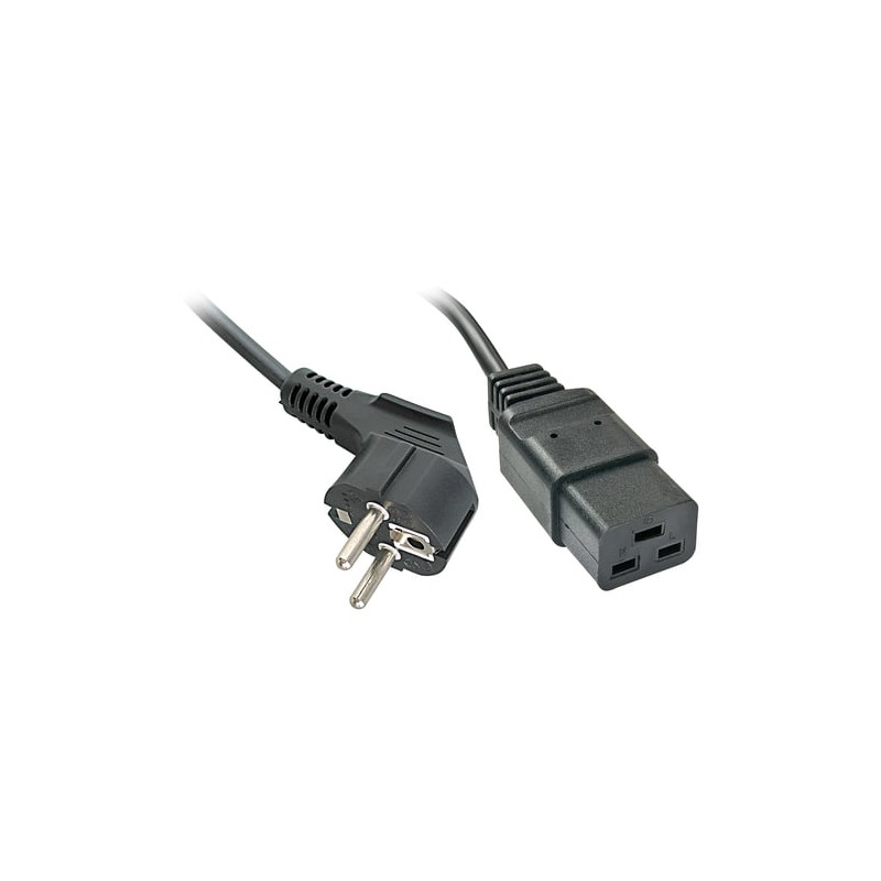 cavo di alimentazione lindy iec 320c19-schuko 2m [30344]