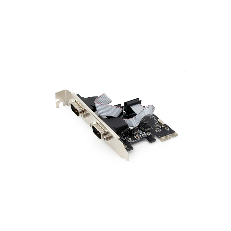 scheda gembird pci express card a 2x serial basso profilo [spc-22]