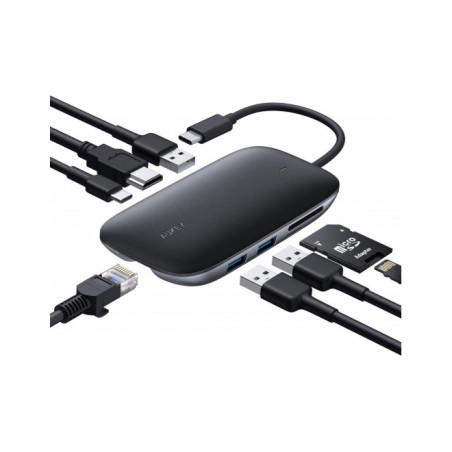 hub usb aukey cb-c71 nero [aiaukacbc710000]