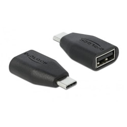adattatore usb delock usb-c st typ-a nero 66528 [66528]