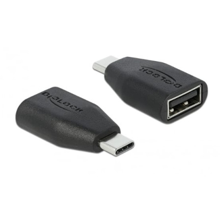 adattatore usb delock usb-c st typ-a nero 66528 [66528]