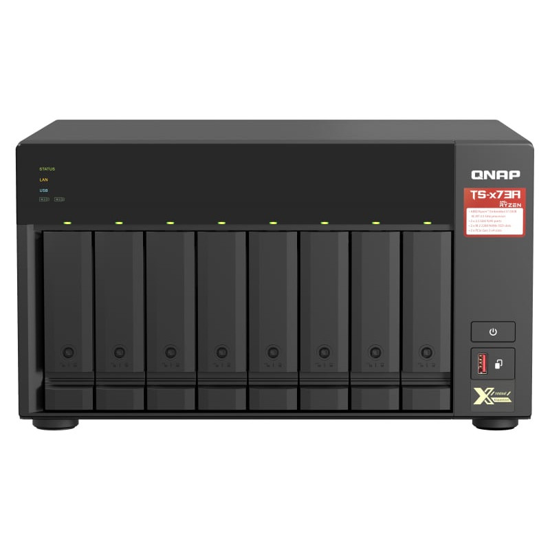 nas qnap ts-873a 8g amd ryzen v1000 nero [ts-873a-8g]