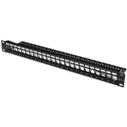 Patchpanel digitus 1he 24-port, modular patchpanel schwarz [dn-91411]