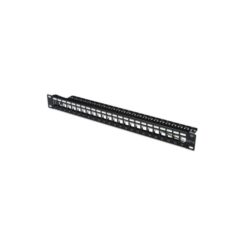 Patchpanel digitus 1he 24-port, modular patchpanel schwarz [dn-91411]